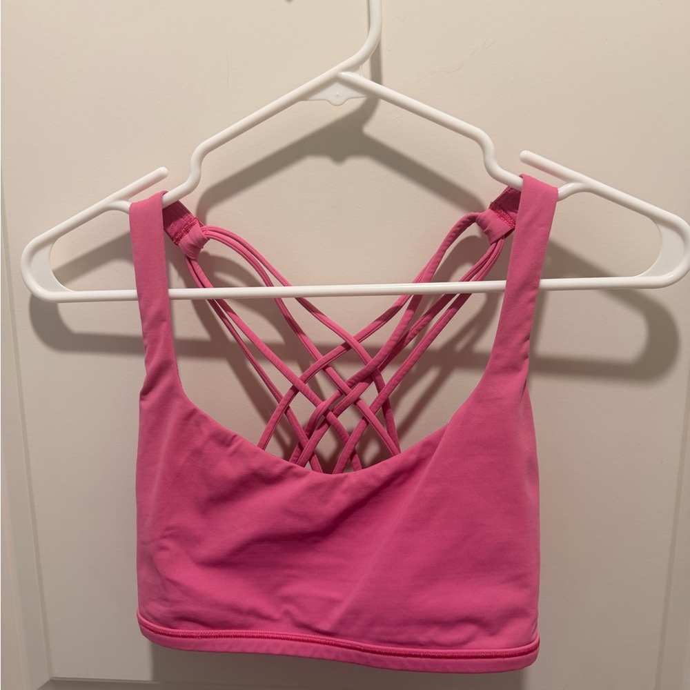 Free to be bra Lululemon sonic pink sz 10